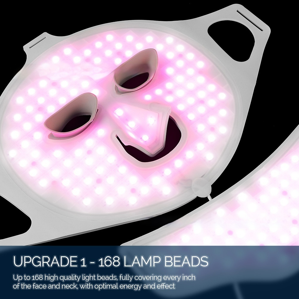 Mască LED Facială 7 Culori | Terapie Acnee & Anti-Aging